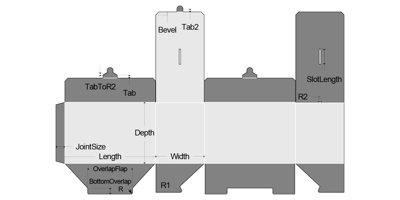 I010_T-LockBottomCarton (Box45A) - View 2